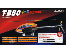 Align T-Rex TB60 6S Electric Helicopter Combo Kit w/Motor, ESC, Servos & Blades