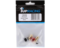 1UP Racing Heatsink Bullet Plug Grips w/5mm Bullets (Black/Red)