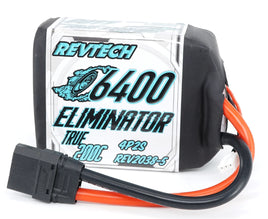 Trinity Revtech 2S 6400Mah 7.4V True 200C Eliminator Lipo Drag Pack Battery