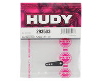 Hudy Machined Aluminum Single Arm Servo Horn (Black) (25T-Futaba, Orion, ACE)