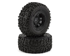 JConcepts Slash Pre-Mounted Landmines SC Tires w/Hazard Wheels (2) (Yellow) w/12mm Hex
