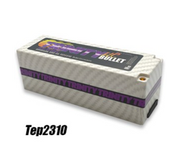 Team Trinity 4S 14.8v 6000mah 60C 1/8 E-Buggy Pack with 5MM Bullets