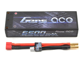 Gens Ace 2S LiPo Battery Pack 50C w/4mm Bullets (7.4V/6500mAh)