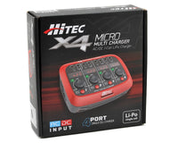 Hitec X4 Micro AC/DC 1-Cell 4-Port LiPo Charger