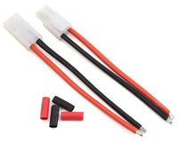 ProTek RC Juego de conectores flexibles de 4" con tubo retráctil (1 hembra y 1 macho Tamiya) (14 AWG)