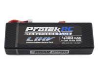 ProTek RC 4S 120C Low IR Si-Graphene + HV LCG LiPo Battery (15.2V/4300mAh) con conector estilo T (aprobado por ROAR)