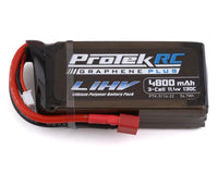 ProTek RC 3S 130C Low IR Si-Graphene + HV Shorty LiPo Battery (11.4V/4800mAh) Paquete sobre orugas con enchufe estilo T