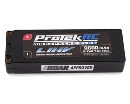 ProTek RC 2S 130C Low IR Si-Graphene + HV LiPo Battery (7.6V/9600mAh) con conectores de 5 mm (aprobado por ROAR)