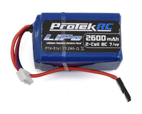 Paquete de batería del receptor ProTek RC LiPo Kyosho y Tekno Hump (7,4 V/2600 mAh) (con enchufe equilibrador)