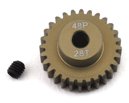 Engranaje de piñón de aluminio anodizado duro ligero ProTek RC 48P (diámetro de 3,17 mm) (28T)
