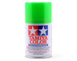 Pintura en spray Lexan verde fluorescente PS-28 de Tamiya (100ml)