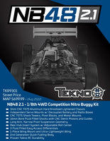 Tekno RC NB48 2.1 1/8th 4WD Competition Nitro Buggy Kit - TKR9301